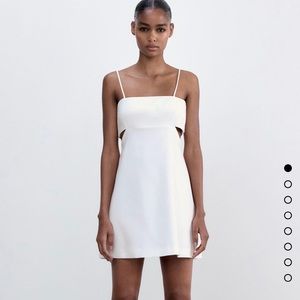 Mini dress with cutouts